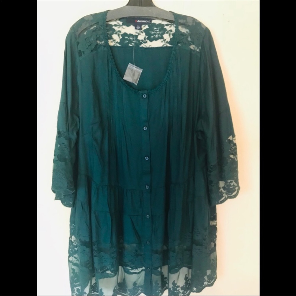 ⬇️SALE🎉NWT-Plus Size-Lace Tunic-20W